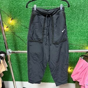Nike Black Sherpa Joggers with Textured Panels